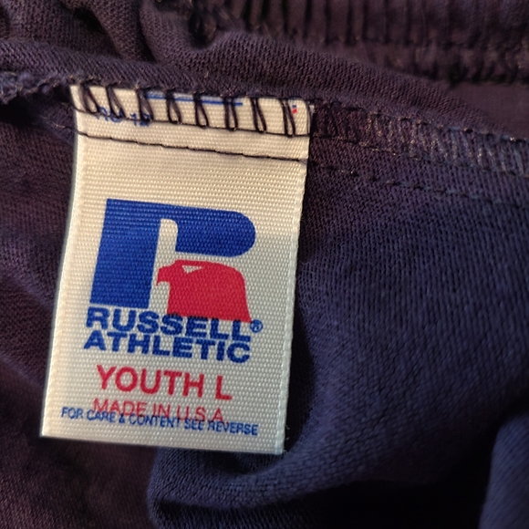 Vintage 1999 Russel Athletic Boys Drawstring Pants L Navy - Picture 5 of 8